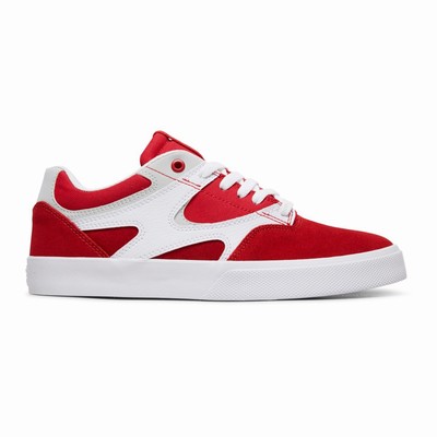 DC Kalis Vulc Men's Red/White Skate Shoes Australia Online QLI-613